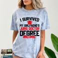 I Survived My Girlfriend's Juris Doctor Degree Graduation Comfort Color Blast T-Shirt Ocean
