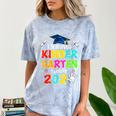 I Survived Kindergarten Graduation 2025 Graduate Boys Girls Comfort Color Blast T-Shirt Ocean