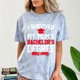 I Survived My Mom's Bachelor's Degree Graduation Comfort Color Blast T-Shirt Ocean