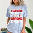 I Survived My Mom's Nursing Degree Graduation Day 2026 Comfort Color Blast T-Shirt Ocean