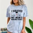 I Survived My Mom's Nursing Degree Nursing School Graduation Comfort Color Blast T-Shirt Ocean