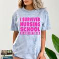 I Survived Nursing School Class Of 2018 Graduation Shirt Comfort Color Blast T-Shirt Ocean