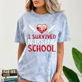 I Survived Nursing School Graduation Cool Comfort Color Blast T-Shirt Ocean