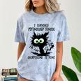 I Survived Psychology School Graduation 2026 2027 Comfort Color Blast T-Shirt Ocean