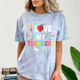 Teens Graduation I Heart My Teacher I Love My Teachers Comfort Color Blast T-Shirt Ocean