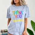 Thank You Teacher Appreciation Graduation Men Women Girls Kids Comfort Color Blast T-Shirt Ocean