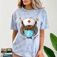 Tiger Nurse RN ER Nursing School Graduation Comfort Color Blast T-Shirt Ocean