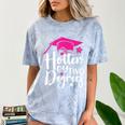 Two Degrees Hotter Graduation 2025 Diploma College Masters Comfort Color Blast T-Shirt Ocean