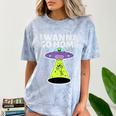 I Wanna Go Home Introvert UFO UAP Flying Saucer Trippy Alien Comfort Color Blast T-Shirt Ocean I Wanna Go Home Introvert UFO UAP Flying Saucer Trippy Alien Comfort Color Blast T-Shirt Ocean