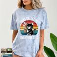 Women's Hang On Let Me Overthink Cat Coffee Retro Introvert Comfort Color Blast T-Shirt Ocean Women's Hang On Let Me Overthink Cat Coffee Retro Introvert Comfort Color Blast T-Shirt Ocean