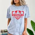 Wrestling Senior Night Wrestling Senior 2025 Graduation 11 Comfort Color Blast T-Shirt Ocean