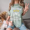 2nd Grade Graduation Video Gamer Tee Comfort Color Blast T-Shirt Fern