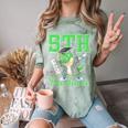 5th Grade Graduate Dinosaur Dab Graduation School Comfort Color Blast T-Shirt Fern