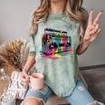 80s 90s Hip Hop Nostalgia Retro Boombox Music Lovers Comfort Color Blast T-Shirt Fern
