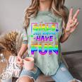 80's Girls Just Wanna Have Fun Nostalgia 1980s Style Premium Tri-Blend Comfort Color Blast T-Shirt Fern