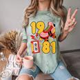 80s Vibes Mixed Tapes & Roller Skates 1981 Nostalgia Retro Comfort Color Blast T-Shirt Fern 80s Vibes Mixed Tapes & Roller Skates 1981 Nostalgia Retro Comfort Color Blast T-Shirt Fern