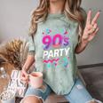 90's Party 90s Nostalgia Retro Rave Dance Music Comfort Color Blast T-Shirt Fern