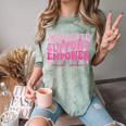 Advocate Support Empower Groovy Social Worker Graduation MSW Comfort Color Blast T-Shirt Fern