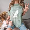 Antisocial Introvert Cat With Coffee On Computer Emo Goth Comfort Color Blast T-Shirt Fern