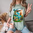 Aqua In The Skies Frutiger Aero Comfort Color Blast T-Shirt Fern Aqua In The Skies Frutiger Aero Comfort Color Blast T-Shirt Fern