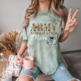 Army National Guard Mom Army National Guard Graduation Mom Comfort Color Blast T-Shirt Fern
