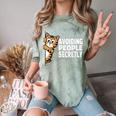 Avoiding People Secretly Cat Introvert Humor Comfort Color Blast T-Shirt Fern Avoiding People Secretly Cat Introvert Humor Comfort Color Blast T-Shirt Fern