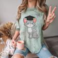 Bachelor Master Cats Graduation 2026 Graduate Comfort Color Blast T-Shirt Fern