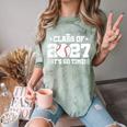 Back To School 2027 Baseball 2027 Graduation Class Of 2027 Comfort Color Blast T-Shirt Fern