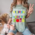 My Brother Graduated Kindergarten Class Of 2025 Graduation Comfort Color Blast T-Shirt Fern