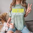 Caution Does Not Play Well With Others Introvert Comfort Color Blast T-Shirt Fern