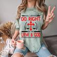 Christian Lawyer Attorney Law Student Graduation Exam Comfort Color Blast T-Shirt Fern