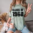 Class Of 1968 High School College Graduation Reunion Comfort Color Blast T-Shirt Fern