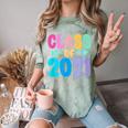 Class Of 2021 Graduation Grow With Me Comfort Color Blast T-Shirt Fern