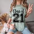 Class Of 2021 Senior 21 Cool Graduation Comfort Color Blast T-Shirt Fern