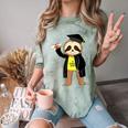 Class Of 2022 Sloth Graduation Masters College High School Comfort Color Blast T-Shirt Fern