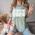Class Of 2024 High School College Graduation Reunion T-Shirt Comfort Color Blast T-Shirt Fern
