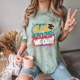 Class Of 2025 We Out Graffiti Graduation 2025 Comfort Color Blast T-Shirt Fern