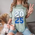 Class Of 2025 Senior Graduation 2025 Blue Comfort Color Blast T-Shirt Fern
