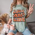 Class Of 2025 Senior Orange And Student Graduation Comfort Color Blast T-Shirt Fern
