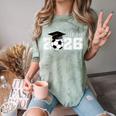 Class Of 2026 Senior 2026 Soccer High School Graduation Comfort Color Blast T-Shirt Fern