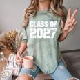 Class Of 2027 High School College Graduation Reunion T-Shirt Comfort Color Blast T-Shirt Fern