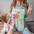 Class Of 2035 Kindergarten Pre K Grow With Me Graduation Comfort Color Blast T-Shirt Fern