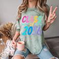 Class Of 2036 First Day Kindergarten Grow With Me Graduation Comfort Color Blast T-Shirt Fern