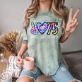 Class Of 75 1975 50th Class Reunion Tie Dye Graduation Items Comfort Color Blast T-Shirt Fern