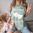 Cool Theater Graduation Tshirt Tragedy And Comedy Masks Comfort Color Blast T-Shirt Fern