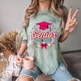 Coquette Pink Bow Senior 2026 2027 Graduation Comfort Color Blast T-Shirt Fern