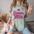 Coquette Pink Bow Senior 2026 Class Of Graduation Comfort Color Blast T-Shirt Fern