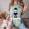 Cute Graduation Panda Class 2018 Comfort Color Blast T-Shirt Fern