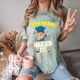Dabbing Graduation Boy 8th Grade Class Of 2021 Comfort Color Blast T-Shirt Fern