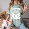 Dad Of a 2018 Senior Graduation Comfort Color Blast T-Shirt Fern